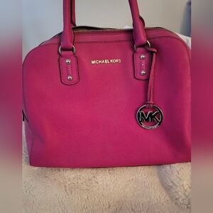 Michael Kors Hot Pink Dome Bag